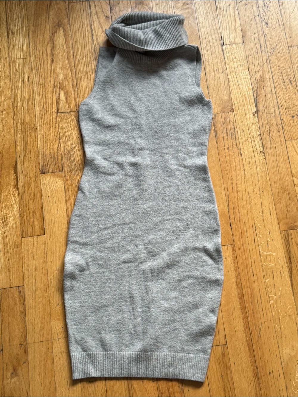 Guess Sleeveless Turtleneck Knit Dress - Light Gray